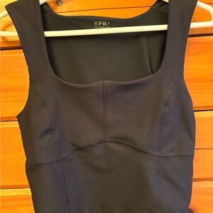 Black Aritzia Square Neck Athletic Tank